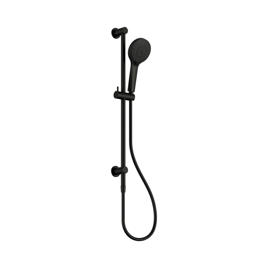 3-Function Nero Shower Rail - Matte Black