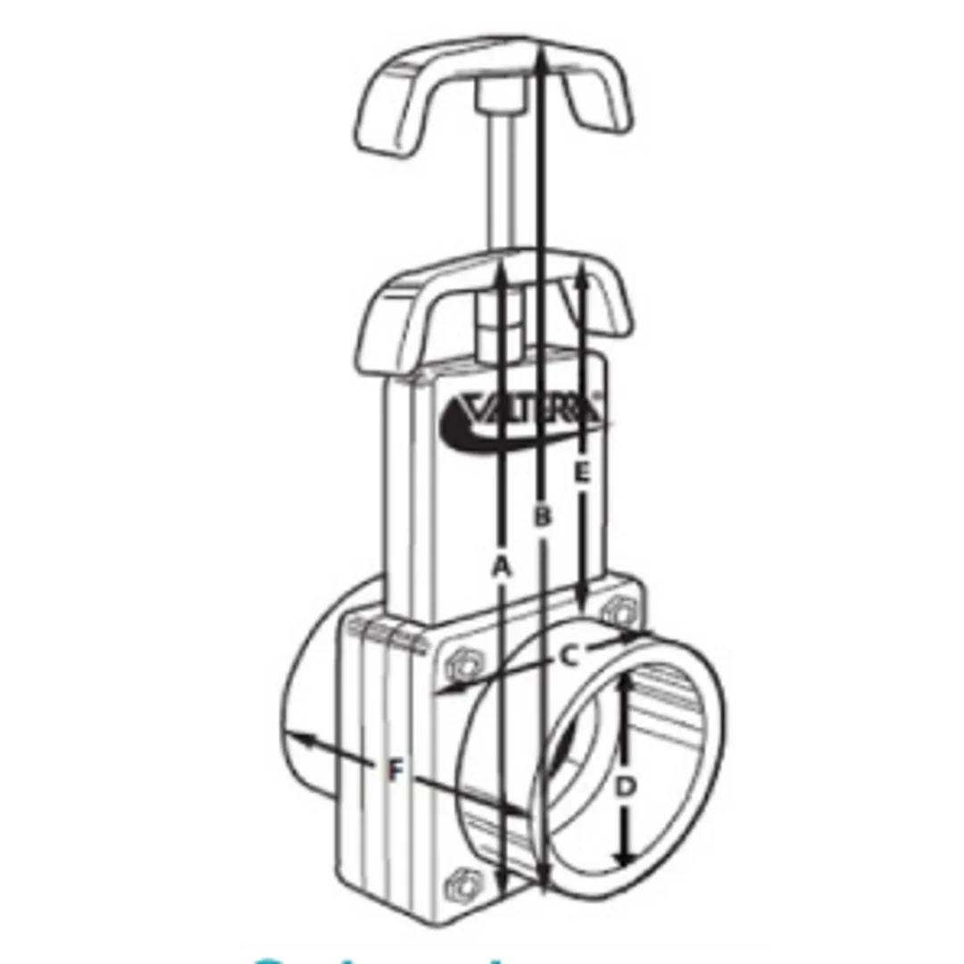 PVC SLIDING GATE VALVE 80mm - Image 2