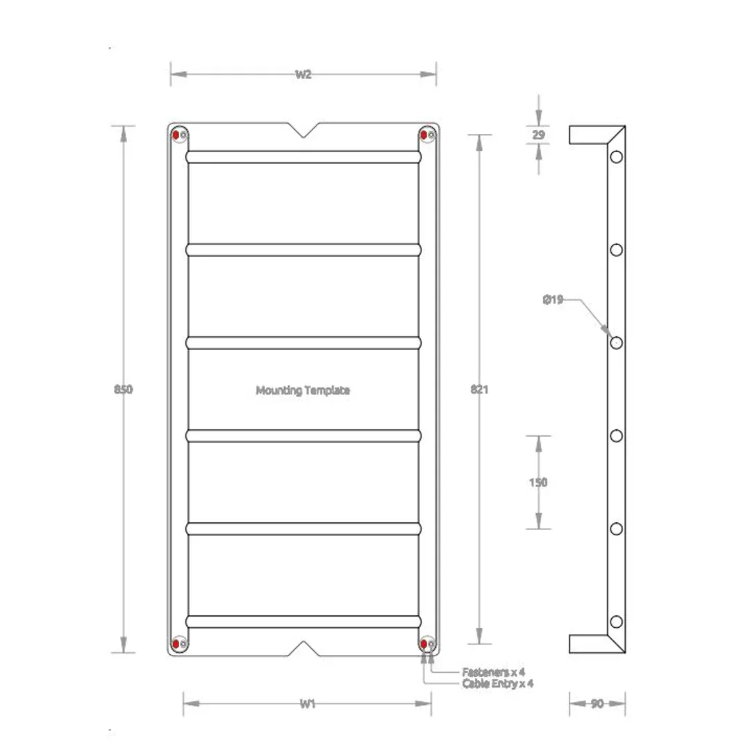 Abask 6 Heated Ladder-85 X 90Cm In Mirror Ss(Avenir P#:Tlh2-85X90 Ms) - Image 2