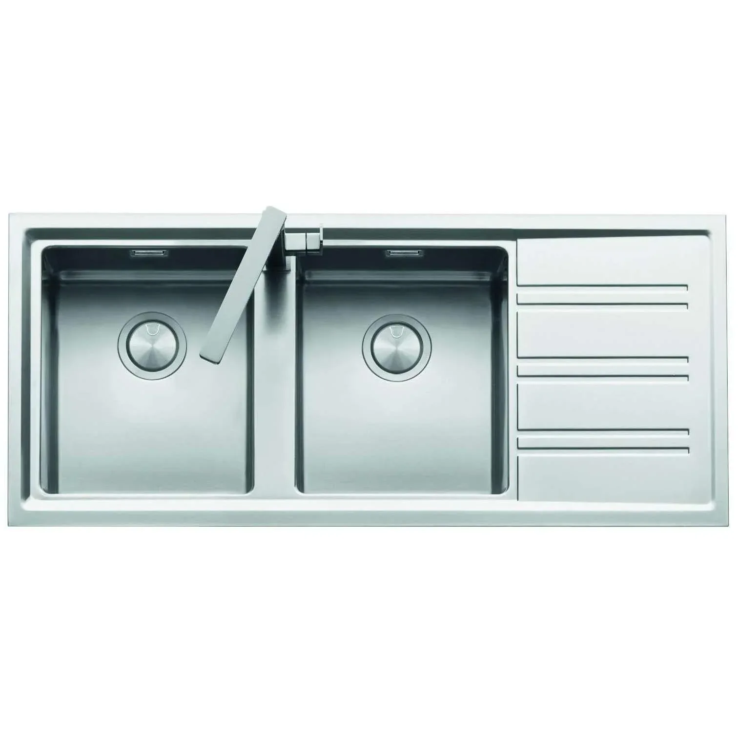 Abey Barazza Easy 200 Double Bowl Sink Only S/S - Image 3