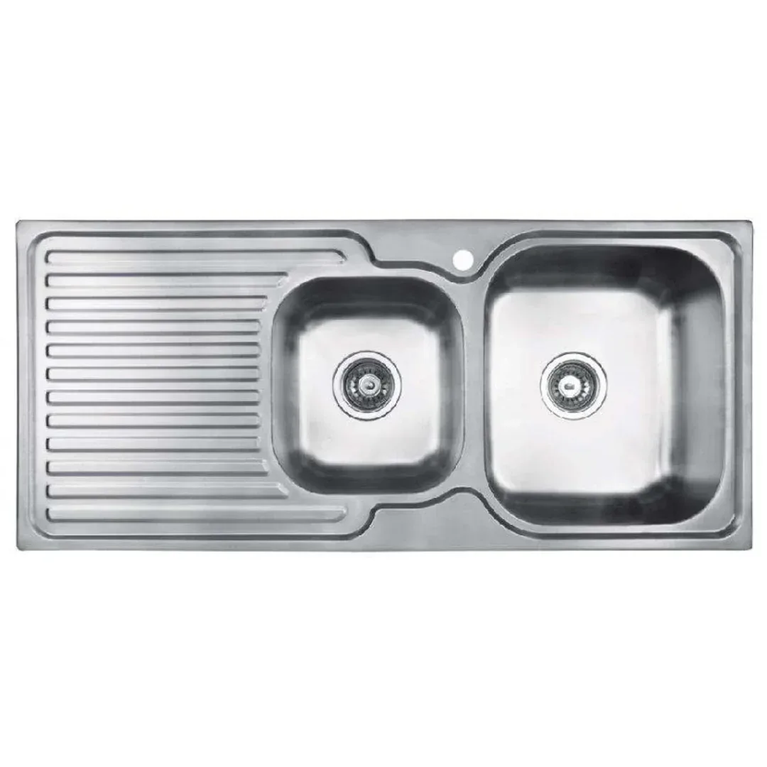 Abey Entry 1 & 3/4 Left Bowl Sink 1080mm X 480mm En175L - Image 2