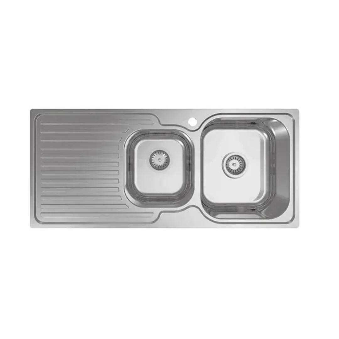 Abey Entry 1 & 3/4 Right Bowl Sink 1080mm X 480mm En175R - Image 2
