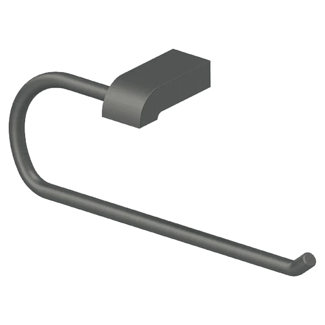 Abey Gareth Ashton Park Ave Guest Towel Ring Gun Metal - Image 2