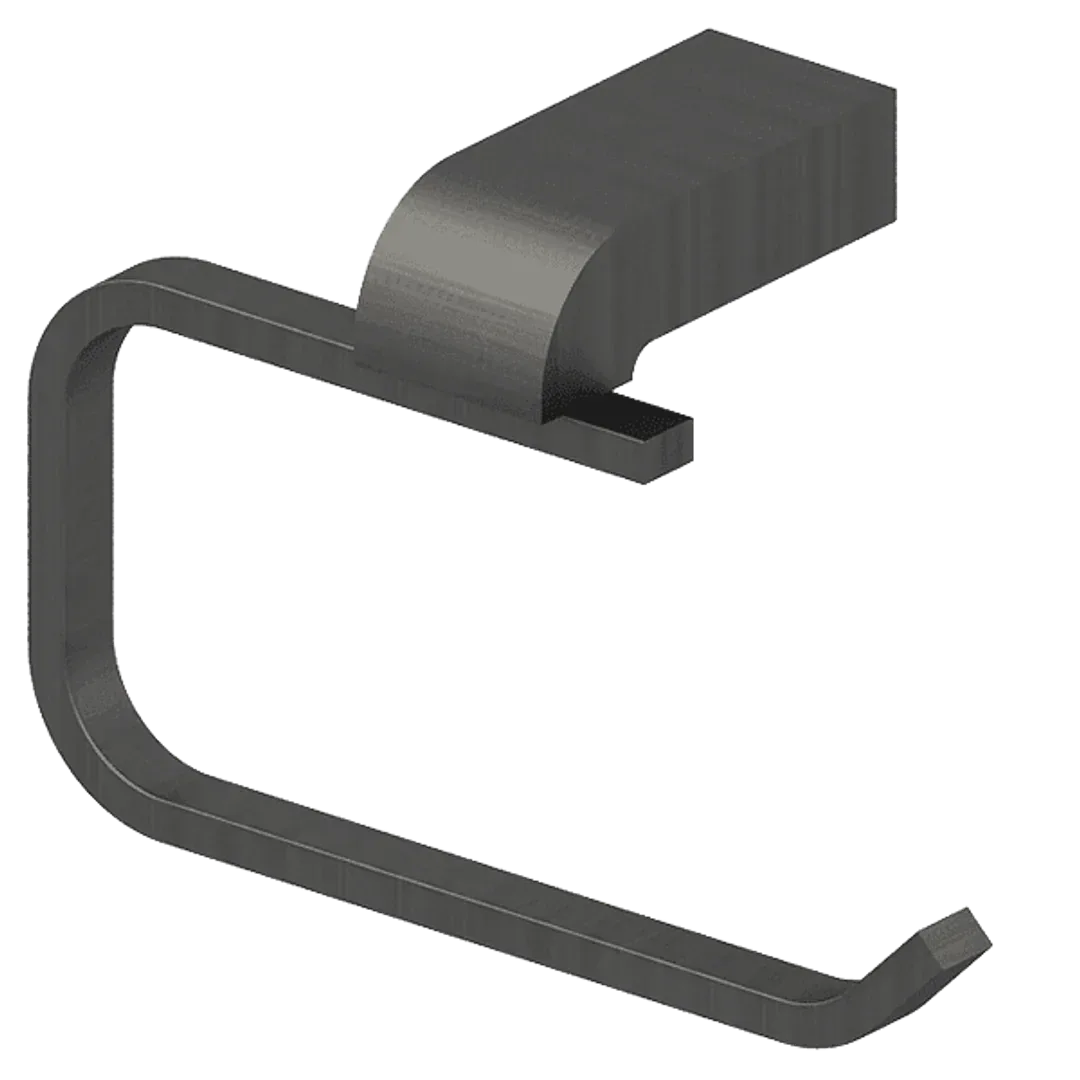 Abey Gareth Ashton Park Ave Toilet Roll Holder Gun Metal