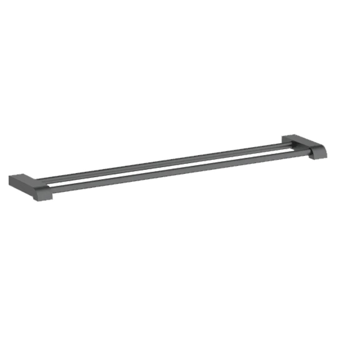 Abey Gareth Ashton Park Avenue 760mm Double Towel Rail Gun Metal Ldtr-Gm