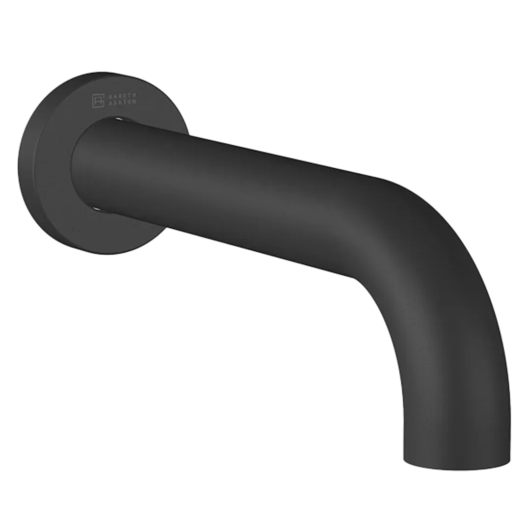 Abey Lucia Curved Basin Spout 200mm Black