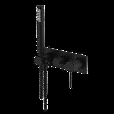 Abey Poco 3 Hole Bath / Shower Set Black 6Bs-Ws-B - Image 3