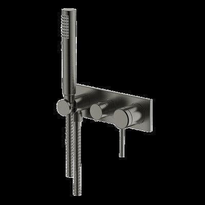 Abey Poco 3 Hole Bath / Shower Set Gun Metal 6Bs-Ws-Gm - Image 3