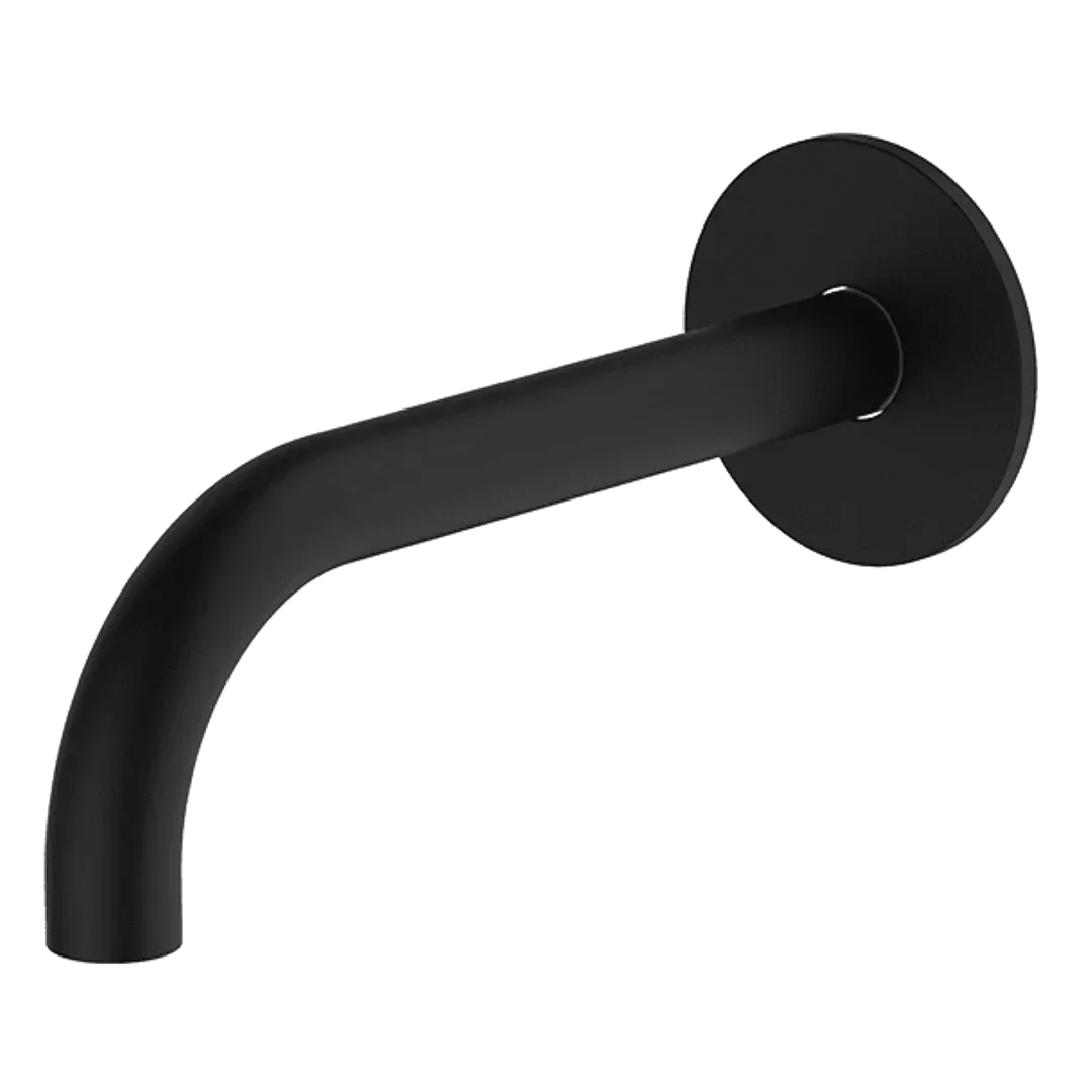 Abey Poco Curved 165mm Basin Spout Black 6S-C165-B