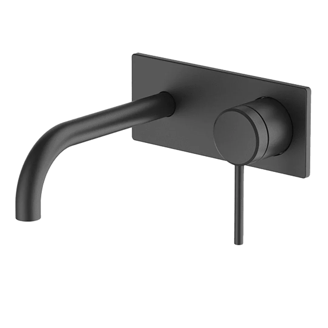 Abey Poco Wall Set 165mm Black 6B-Ws165-B