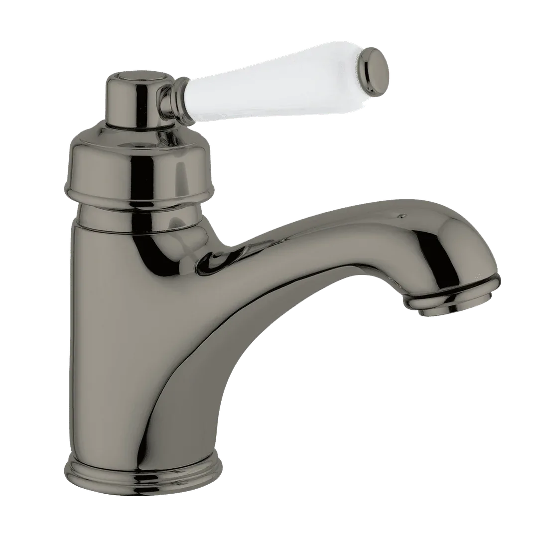 Abey Provincial Single Lever Basin Mixer Porc Handle Bronze - Image 2