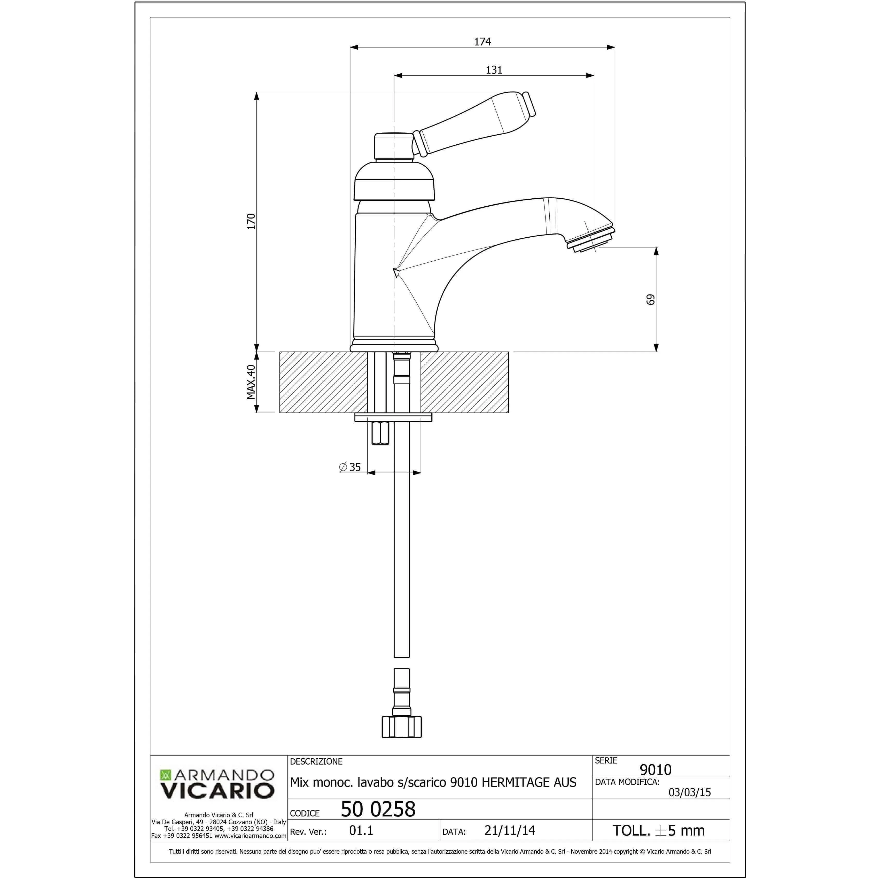 Abey Provincial Single Lever Basin Mixer Porc Handle Chrome - Image 5