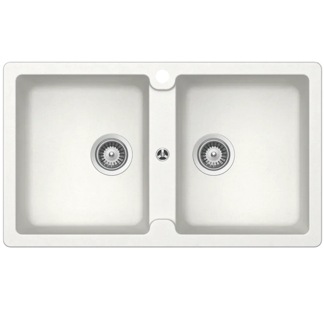 Abey Schock Typos Double Bowl Sink Alpina - Image 2