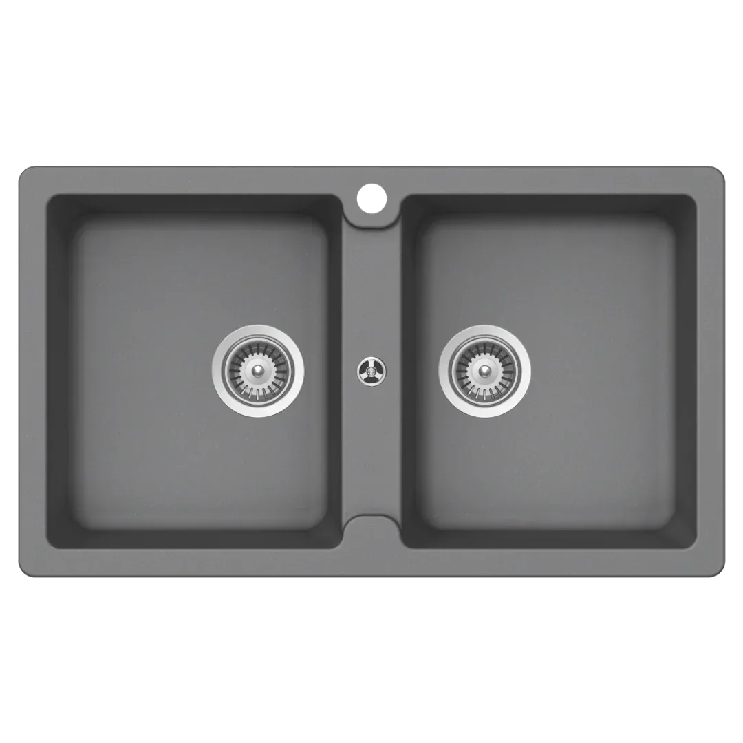Abey Schock Typos Double Bowl Sink Croma Tn200Cr - Image 2