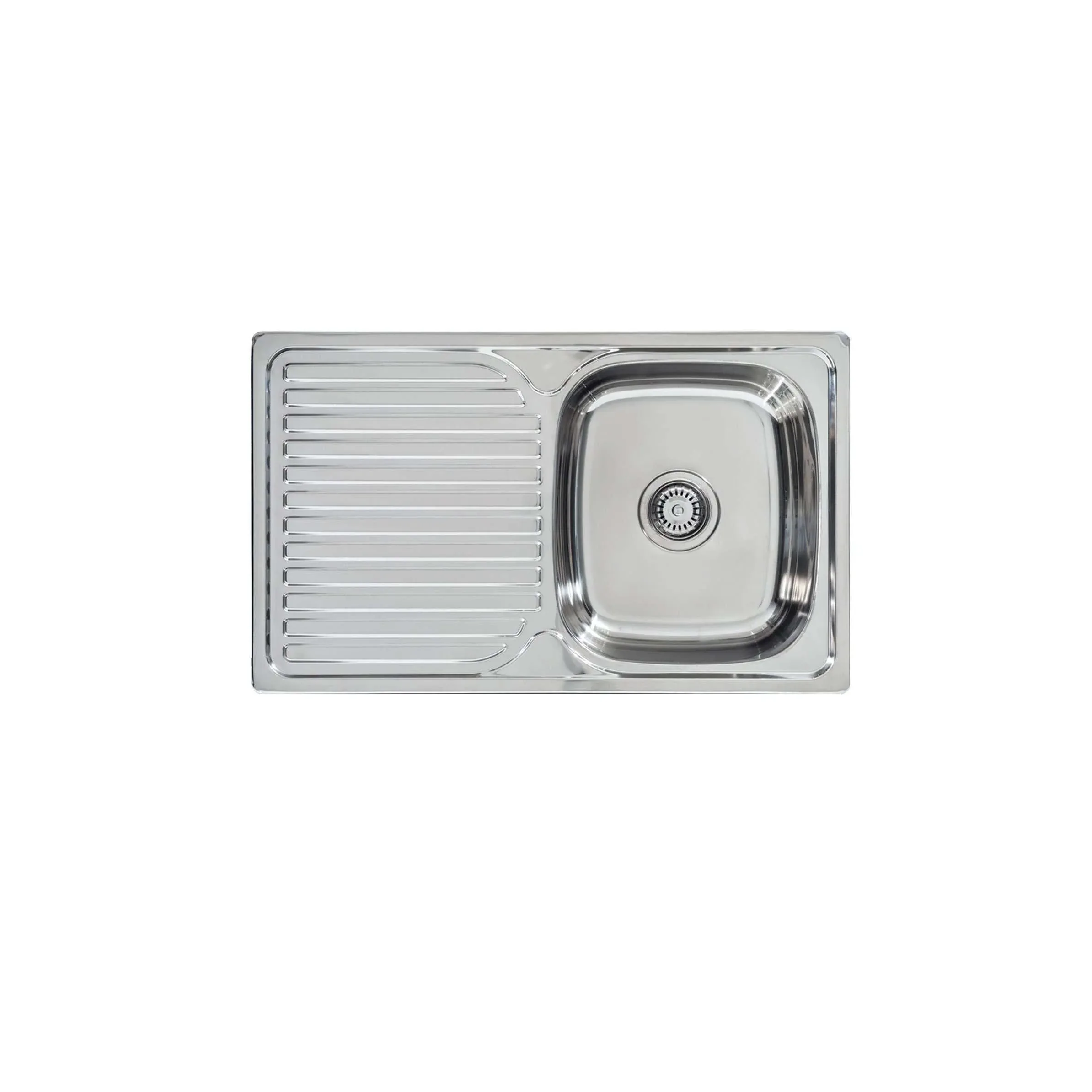 Acero Stainless Steel 800 Sink Left Hand Drainer 800 X 480 - Image 3