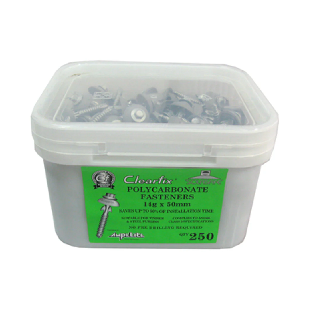 Polycarb Screw 14# with 26mm Dome (250 Pack)
