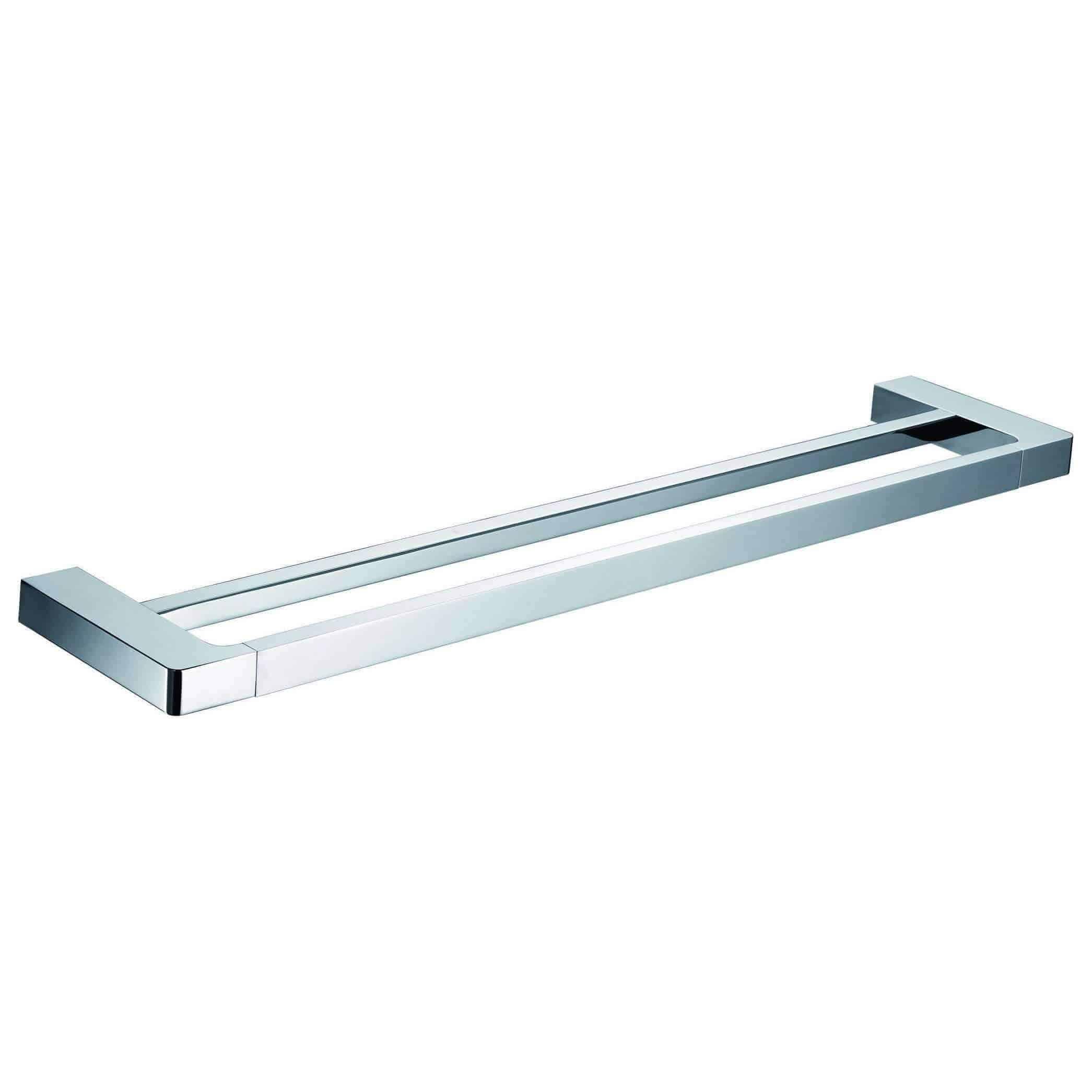 Streamline Arcisan Eneo Double Towel Rail 80cm - Chrome - Image 4