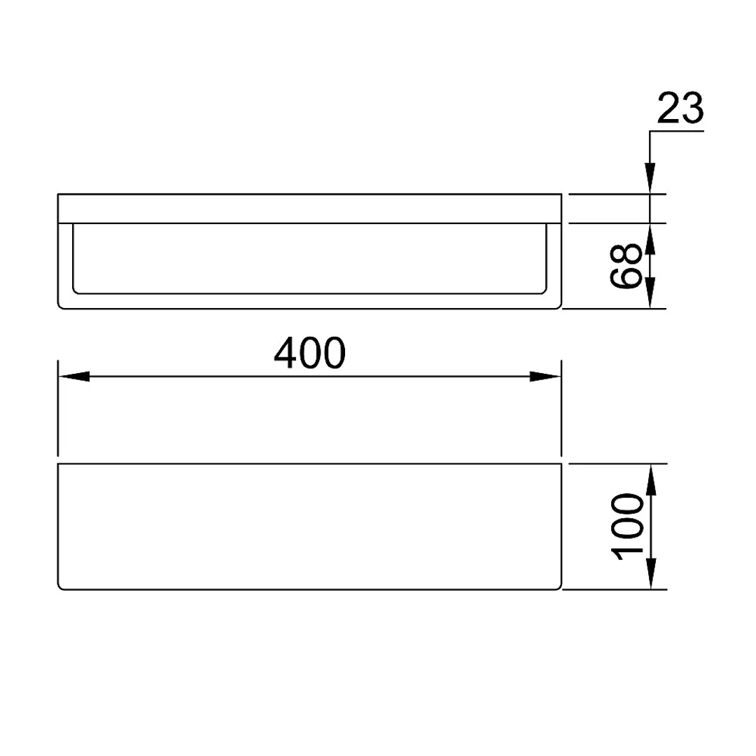 Streamline Arcisan Eneo Shelf With Towel Rail 40cm - Chrome - Image 3
