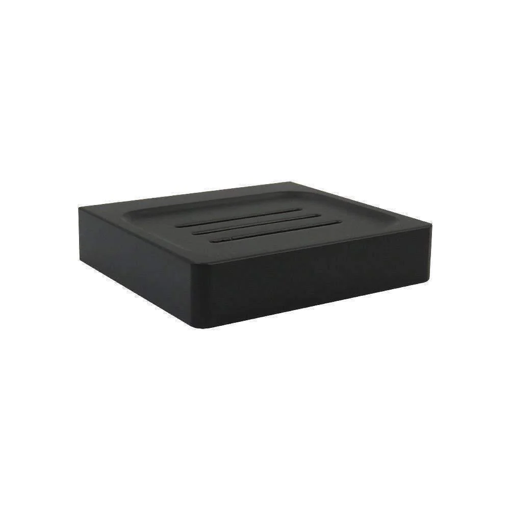 Streamline Arcisan Eneo Soap Dish With 3 Drain Slots - Matt Black - Image 4