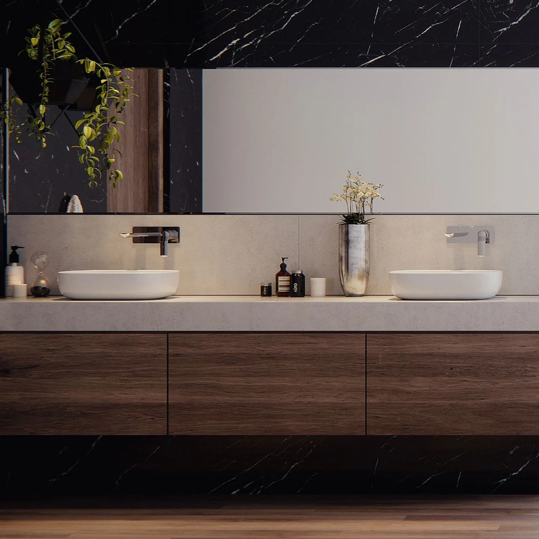 Streamline Synergii Wall Mounted Basin Mixer Chrome - Image 5