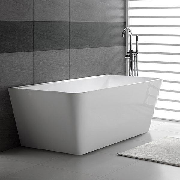Aria Back To Wall Freestanding Bath White 1500mm - Image 3