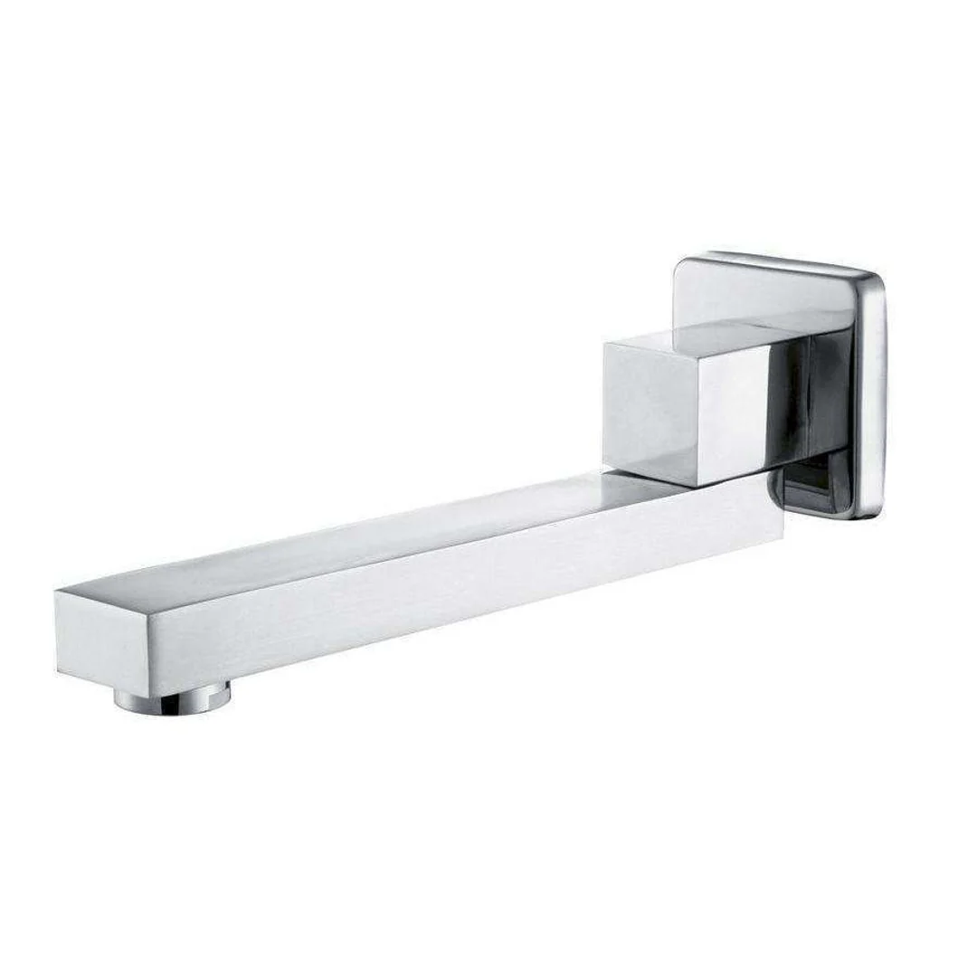 Aspire Unity Square Wall Swivel Outlet 260mm Chrome - Image 2