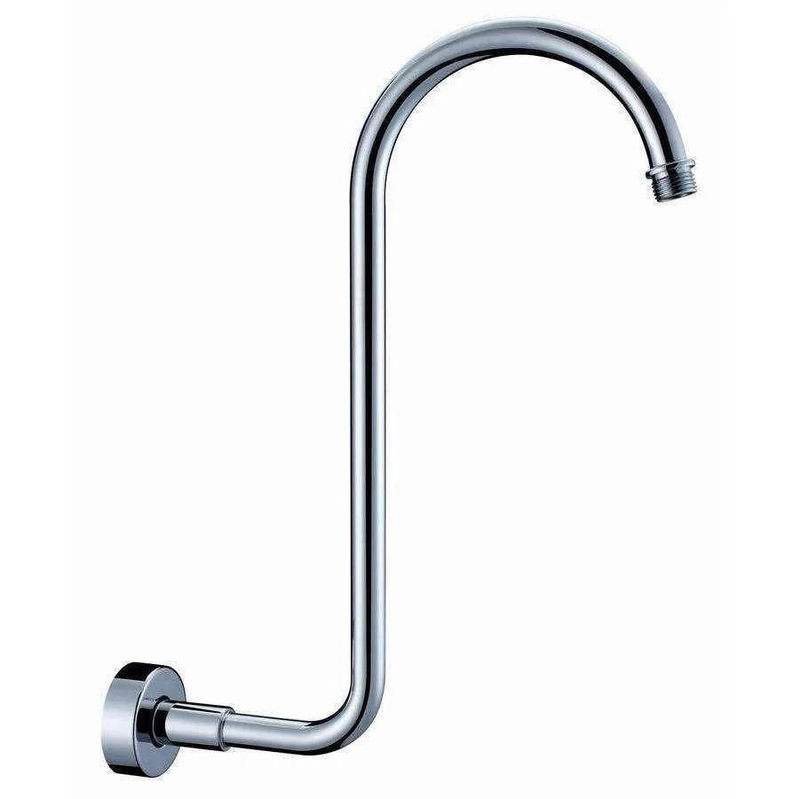 Aspire Unity Shower Wall Arm Gooseneck Round Brass - Image 4