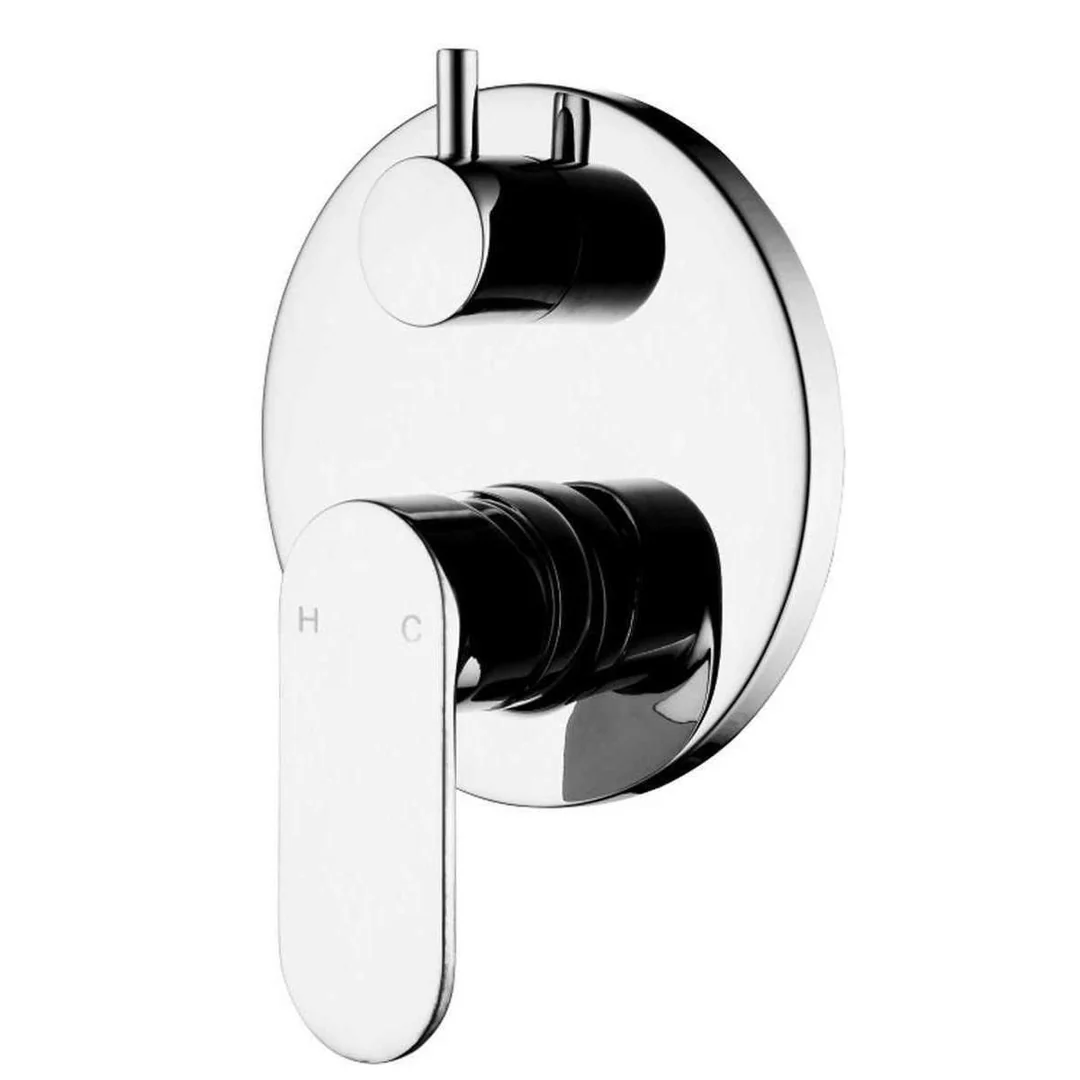 Aspire Unity **Round** Shower Mixer W/ Diverter Chrome - Image 2