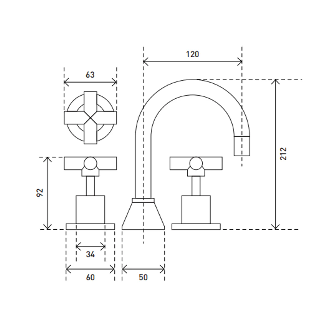 Aspire Midnight 3-Piece Basin Set Matte Black - Image 2