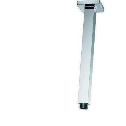 Aspire Unity Shower Ceiling Dropper Square Brass 400mm - Image 3