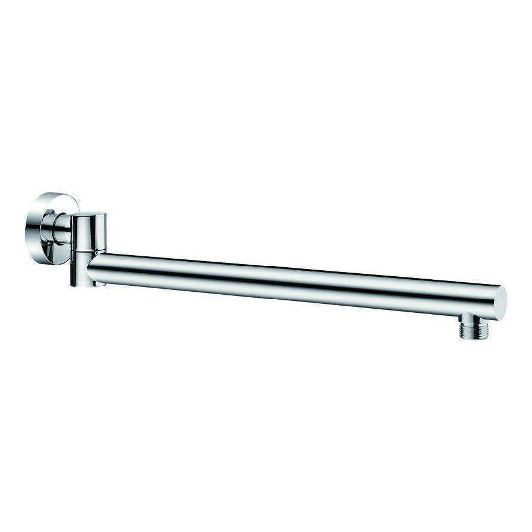 Aspire Unity Shower Wall Arm Swivel Round 380mm Chrome - Image 2