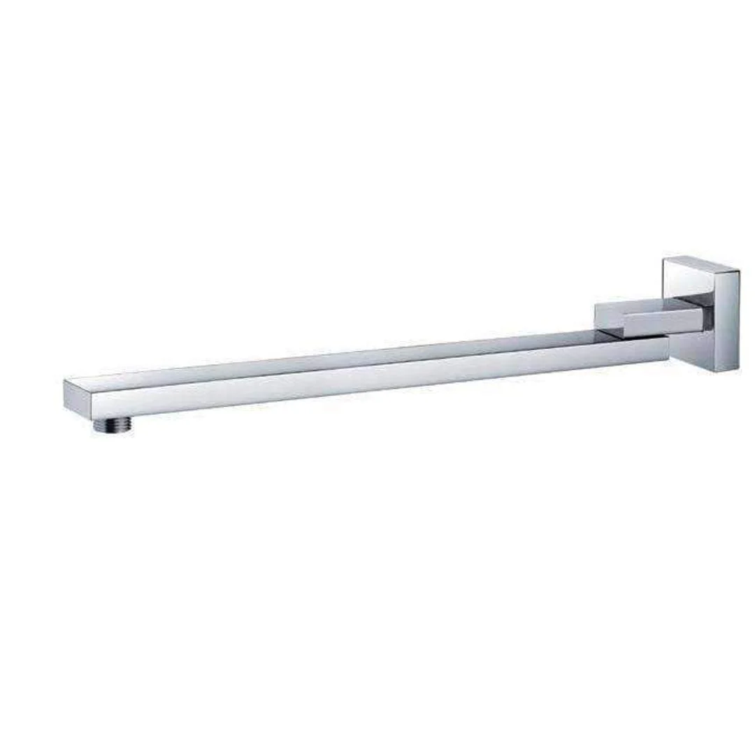 Aspire Unity Shower Wall Arm Swivel Square Chrome - Image 2