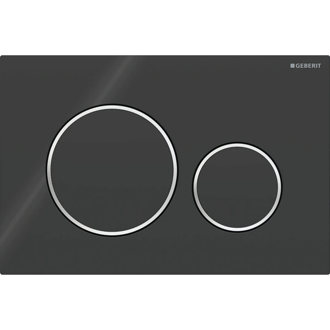 Aspire Urban II Wf Inwall Suite Round Black Button Cistern Seat & Pan - Image 5