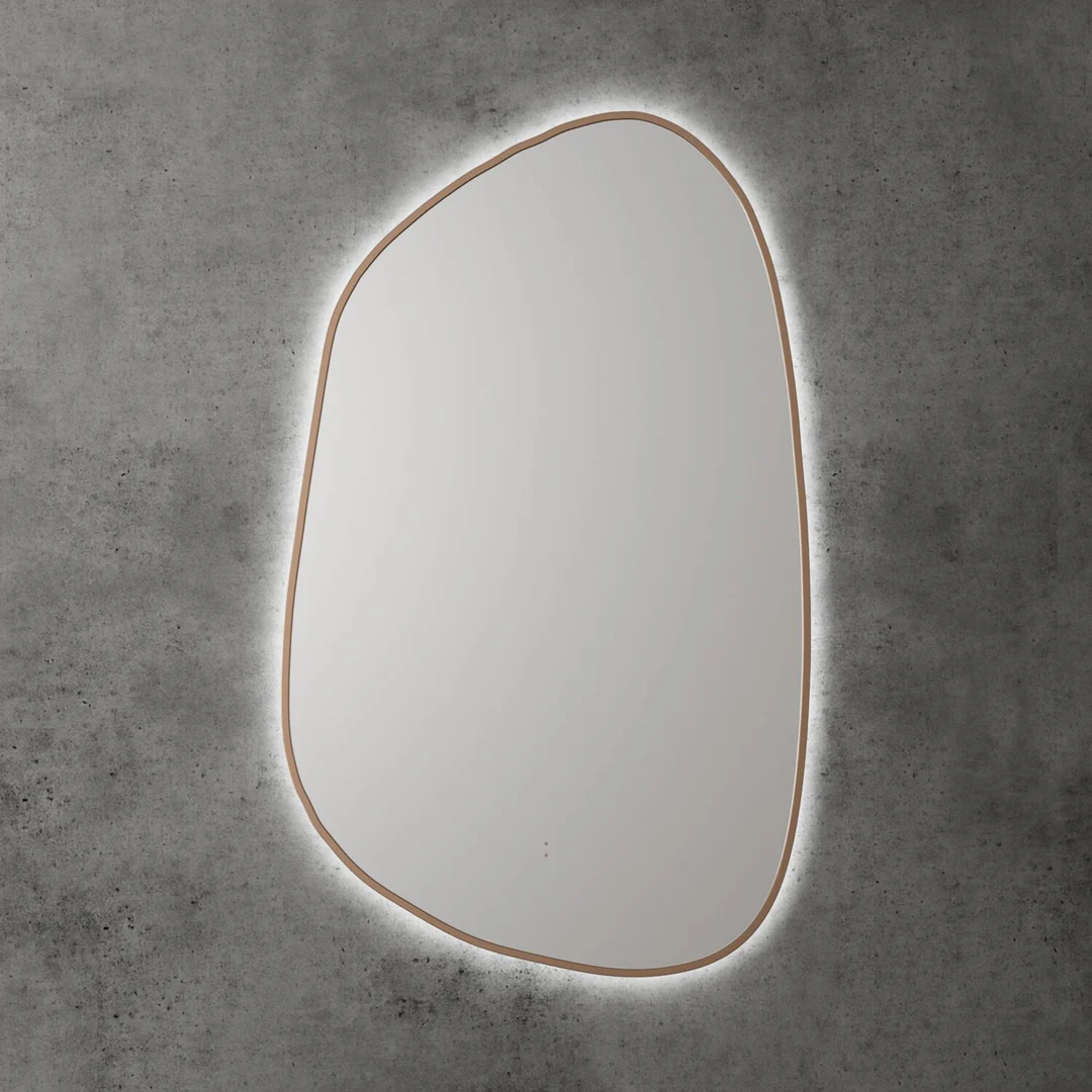 Aulic Aulic Tarcoola Asymmetric Led Mirror 553X903X36Mm Brushed Bronze - Image 2