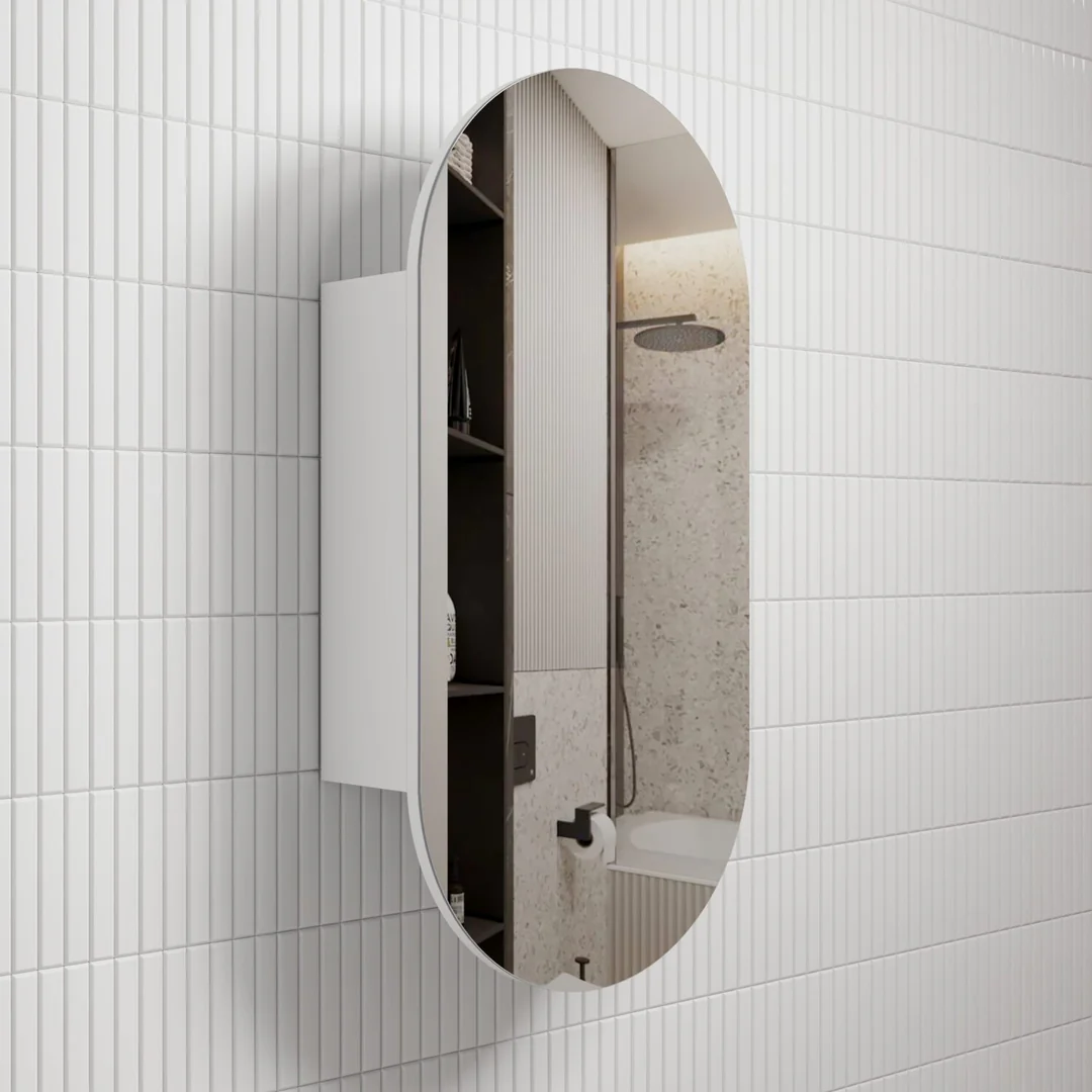 Aulic Beau Monde Shaving Cabinet Matte White