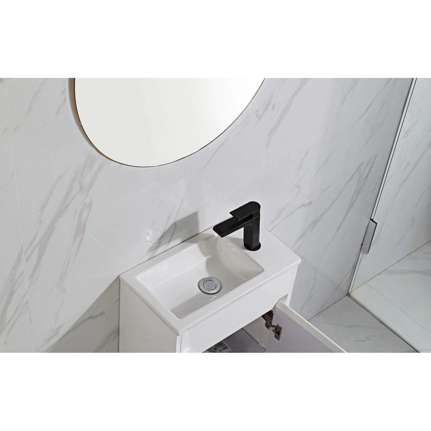 Aulic Brant Wall Hung Finger Pull Cabinet Only 445X255X540mm - Image 7