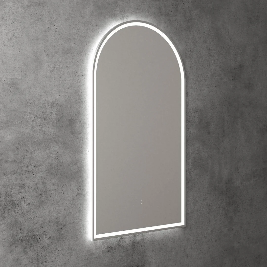 Aulic Canterbury Arch Led Mirror 500X900X30mm Brushed Nickel - Image 2