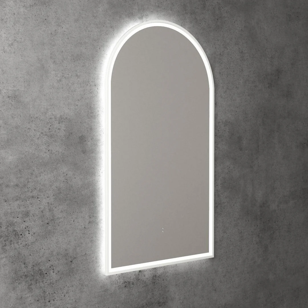 Aulic Canterbury Arch Led Mirror 500X900X30mm Matte White - Image 7