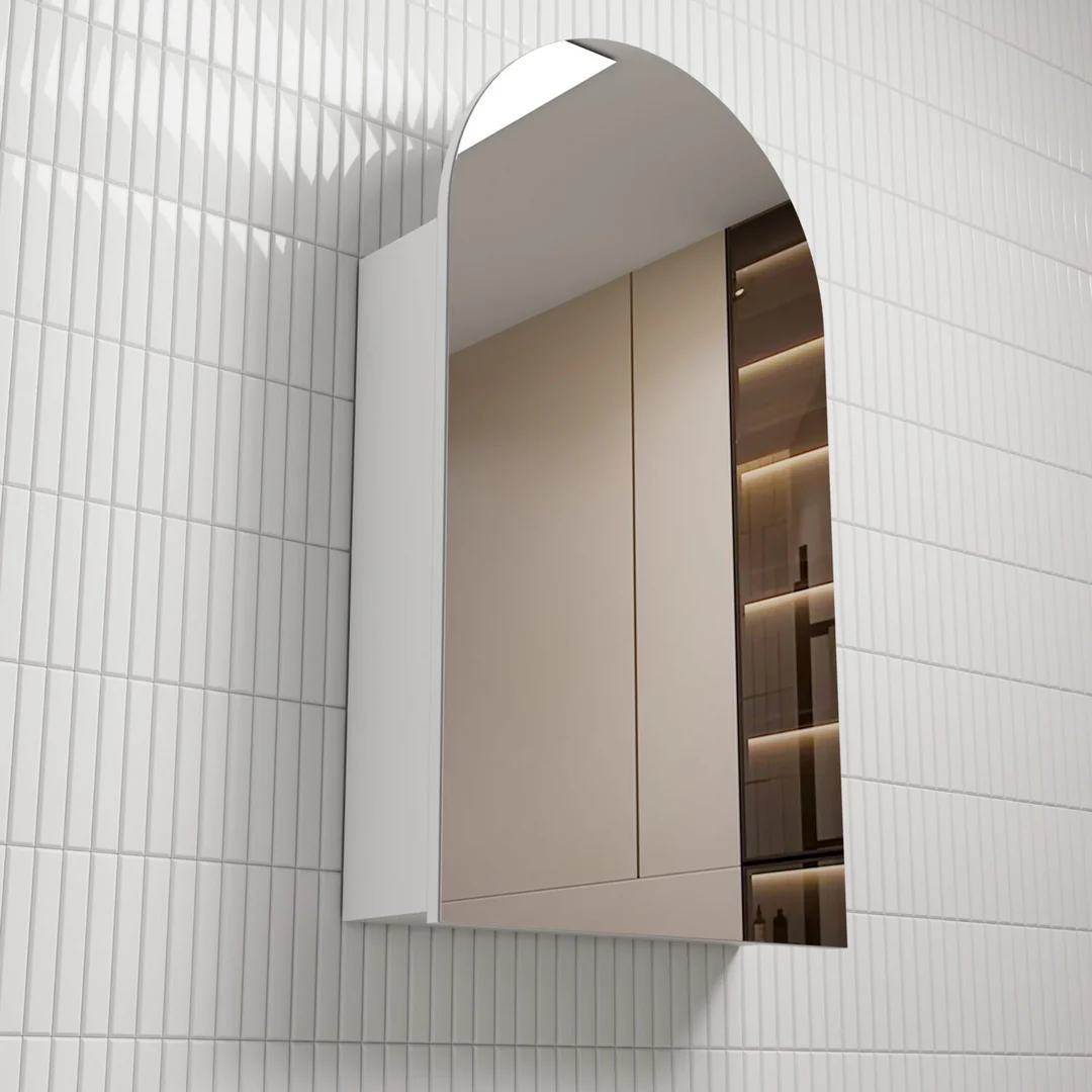 Aulic Canterbury Shaving Cabinet Matte White
