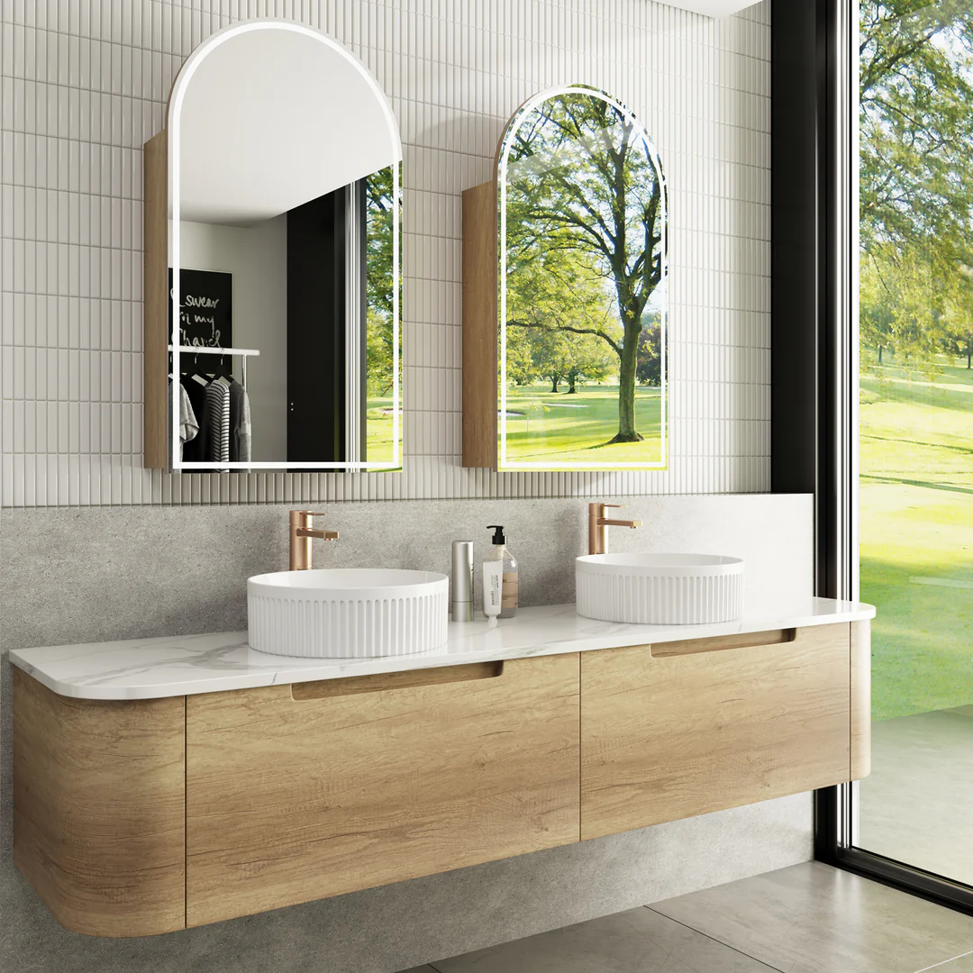 Aulic Carita 1800 Cabinet With Alpine Flat Stone Top - Image 2