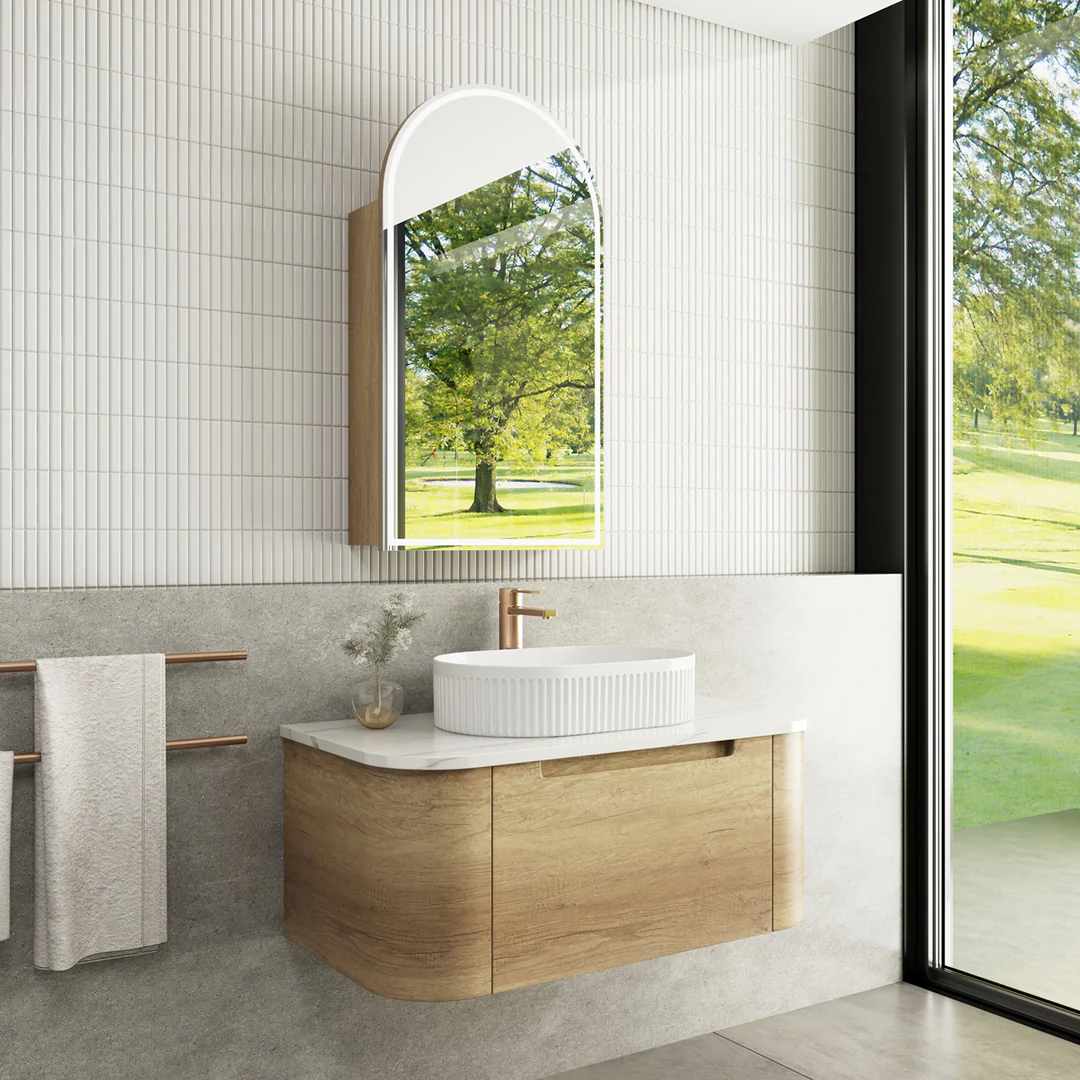 Aulic Carita 900 Cabinet With Cato Flat Stone Top - Image 2