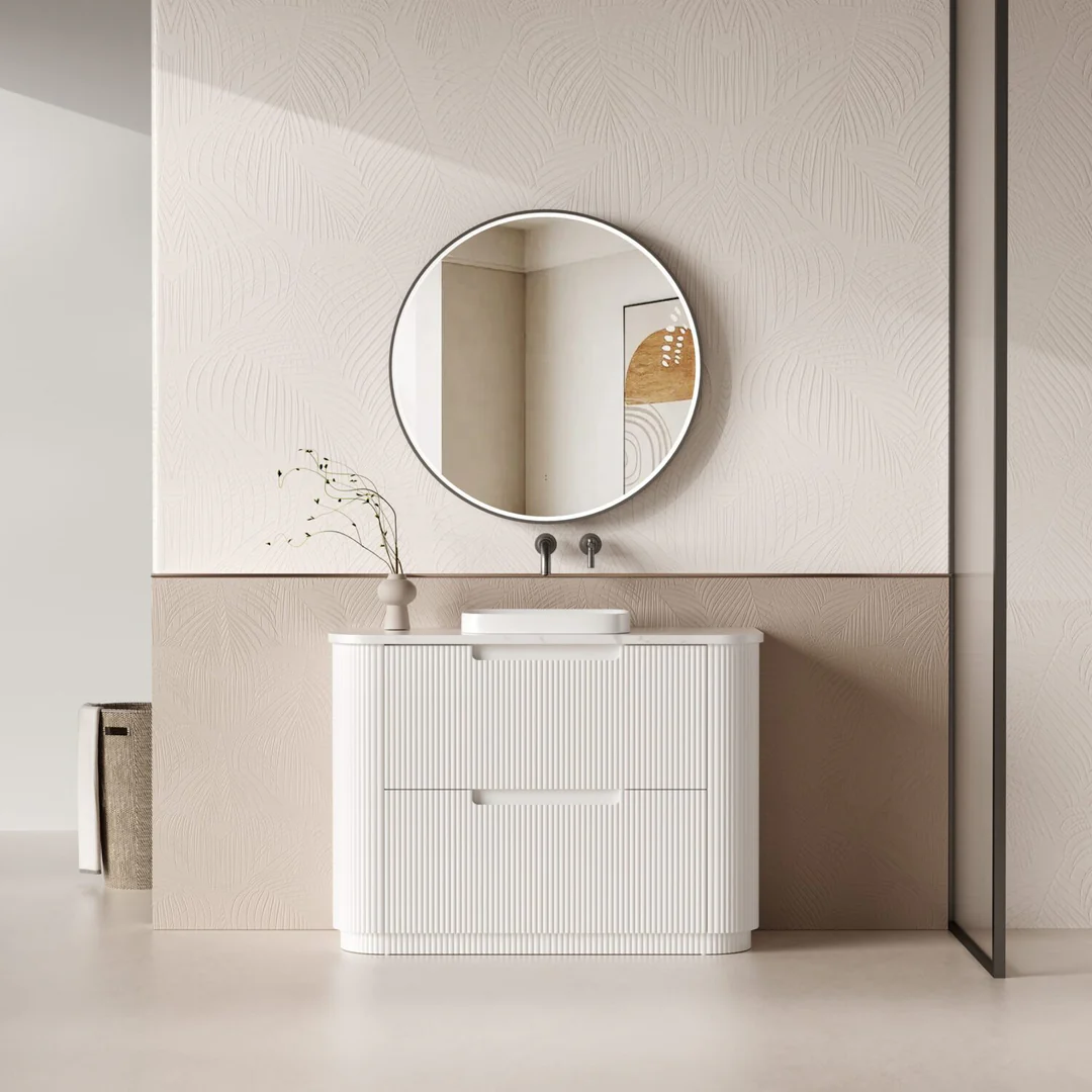 Aulic Curva Floor Standing Curve Cabinet 1180X450X850mm - Image 3