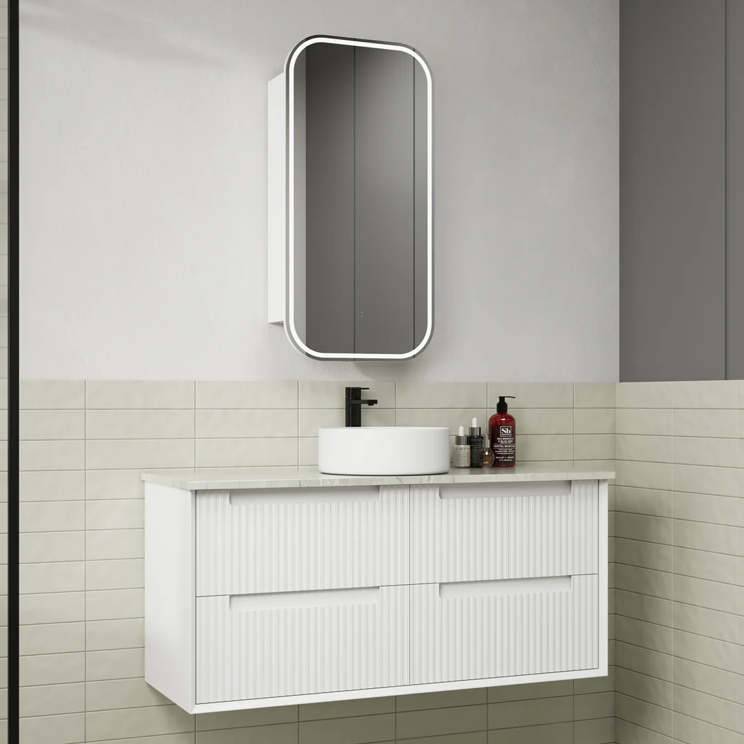 Aulic Flauto 1200 Cabinet With Pure Flat Stone Top - Image 2