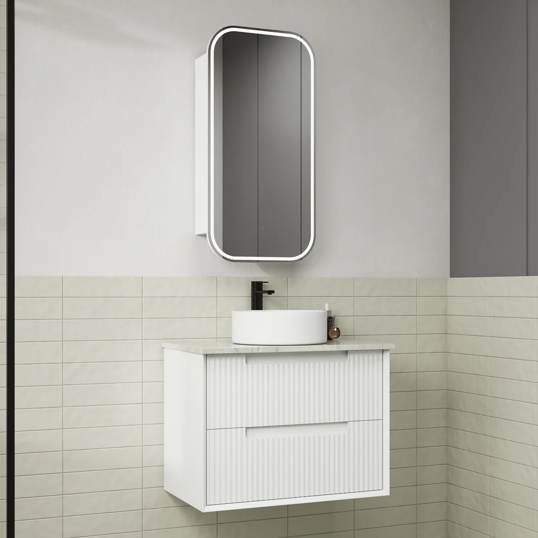 Aulic Flauto 750 Cabinet With Pure Flat Stone Top