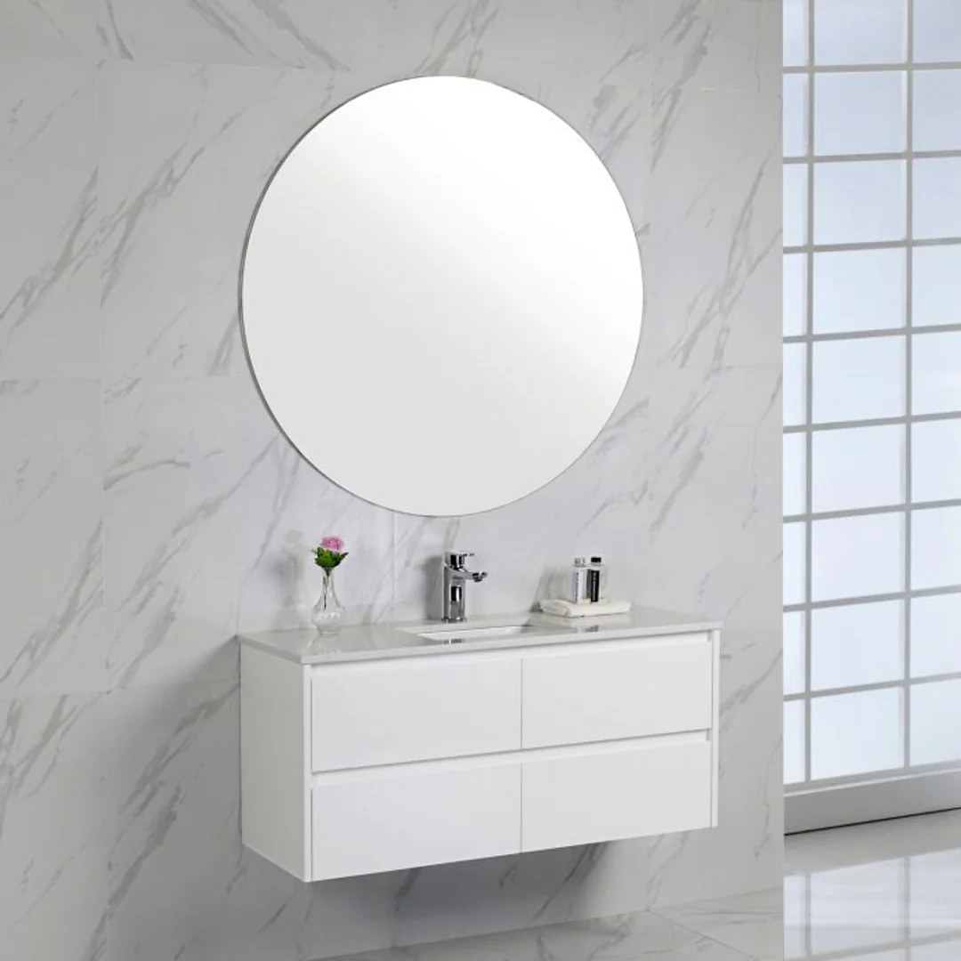 Aulic Leona 750mm Wall-Hung Vanity - Undermount Basin with Pure Stone Top - Image 2
