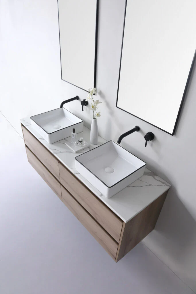 Aulic Macleod Gloss White With Black Edge Above Counter Basin - Image 10
