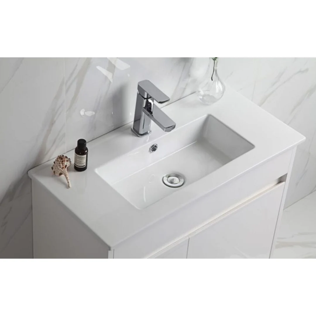 Aulic Maya 900mm Freestanding Vanity - Mini Ceramic Top (Left Hand Drawer) - Image 4