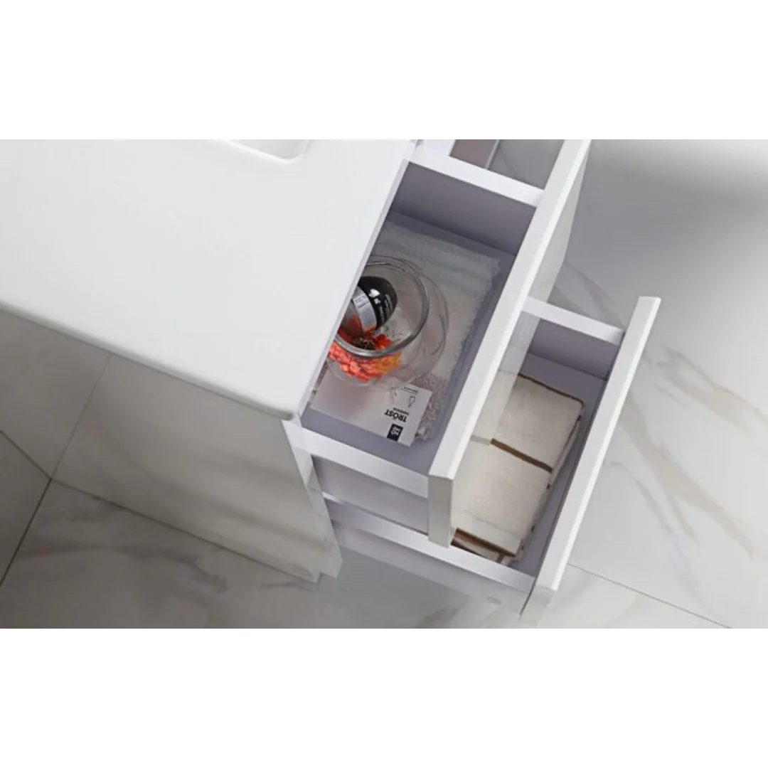 Aulic Maya 900mm Freestanding Vanity - Mini Ceramic Top (Left Hand Drawer) - Image 5