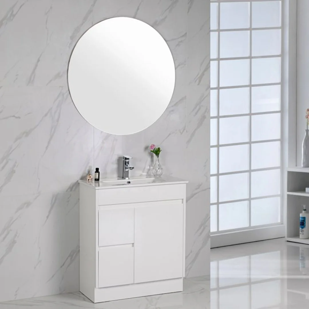 Aulic Maya 900mm Freestanding Vanity - Mini Ceramic Top (Right Hand Drawer) - Image 2