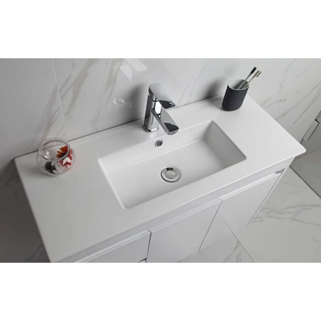 Aulic Maya 750mm Wall-Hung Vanity - Mini Ceramic Top (Left Hand Drawer) - Image 5